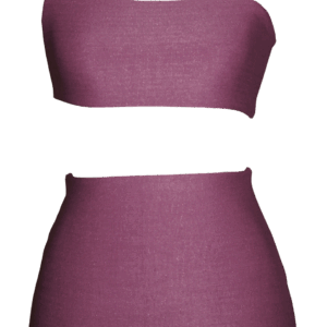 summer fashion style beachwear swimwear lila bikini brazilian bottom top bandeau aesthetic asymmetrical high waist bikini luxury sustainable production natural vegan beach holidays vacation mykonos ibiza cote d'azur italy dubai