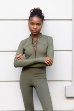 Unitard tennis skirt tennis set riviera style sportswear activewear yoga fashion fitness leggins pilates marine blue white brown aubergine green olive khaki colors autumn sport top crop top